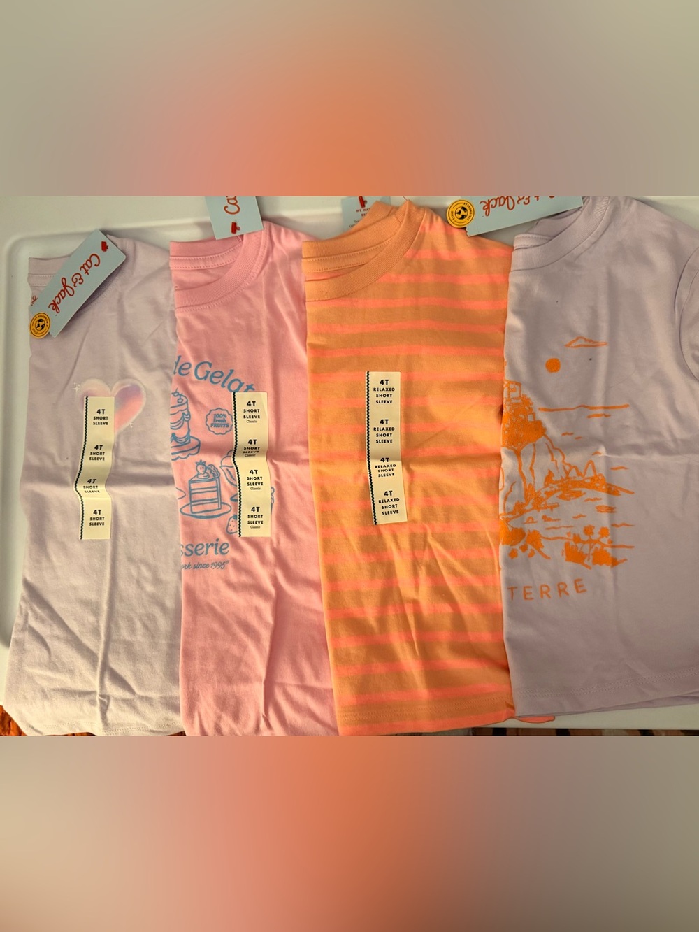 Kids Striped Short-Sleeve Tee - 4 pack